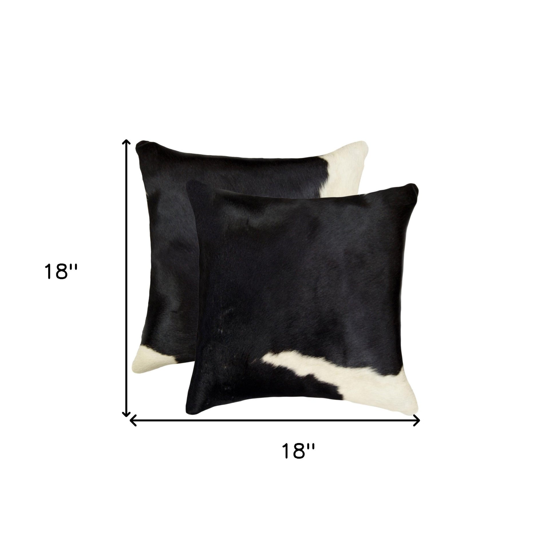 18" X 18" X 5" Black And White  Pillow 2 Pack-7