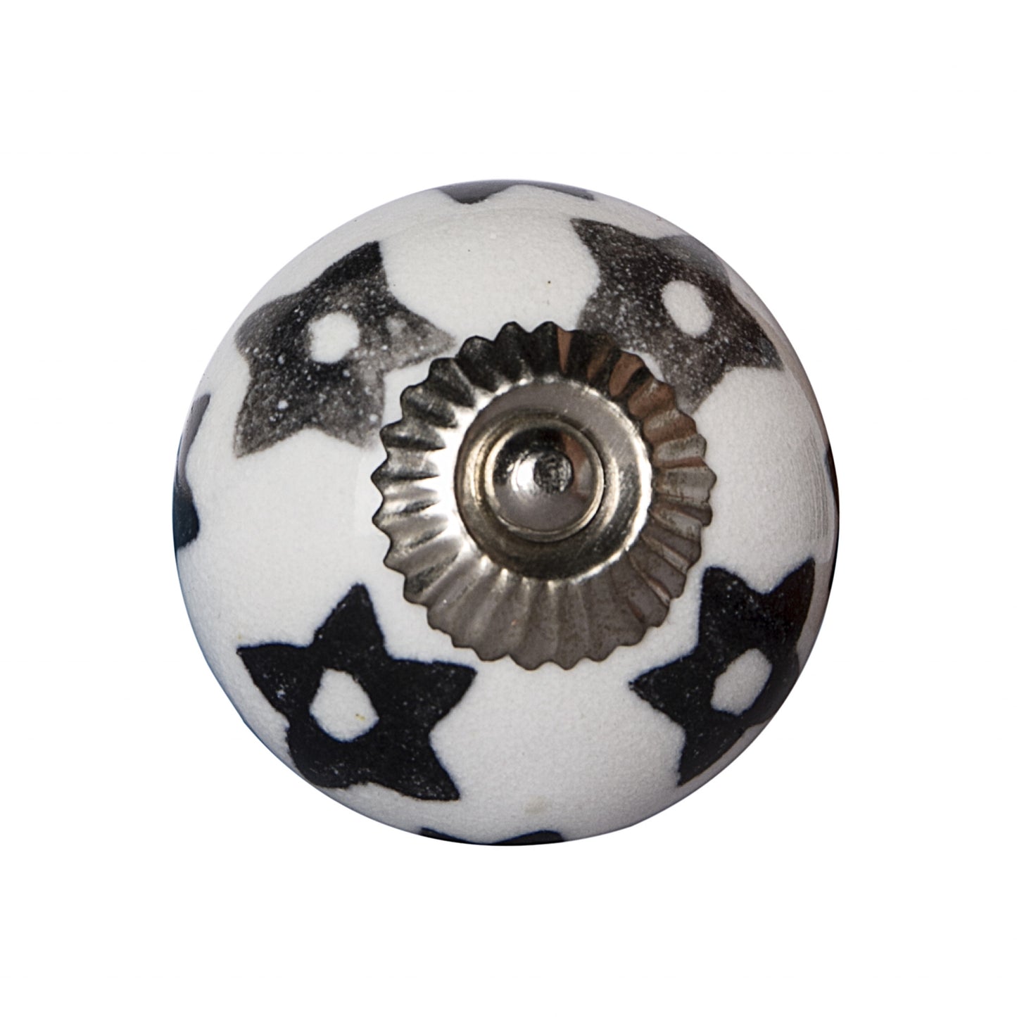 1.5" X 1.5" X 1.5" White Silver And Gray Knobs 8 Pack-0