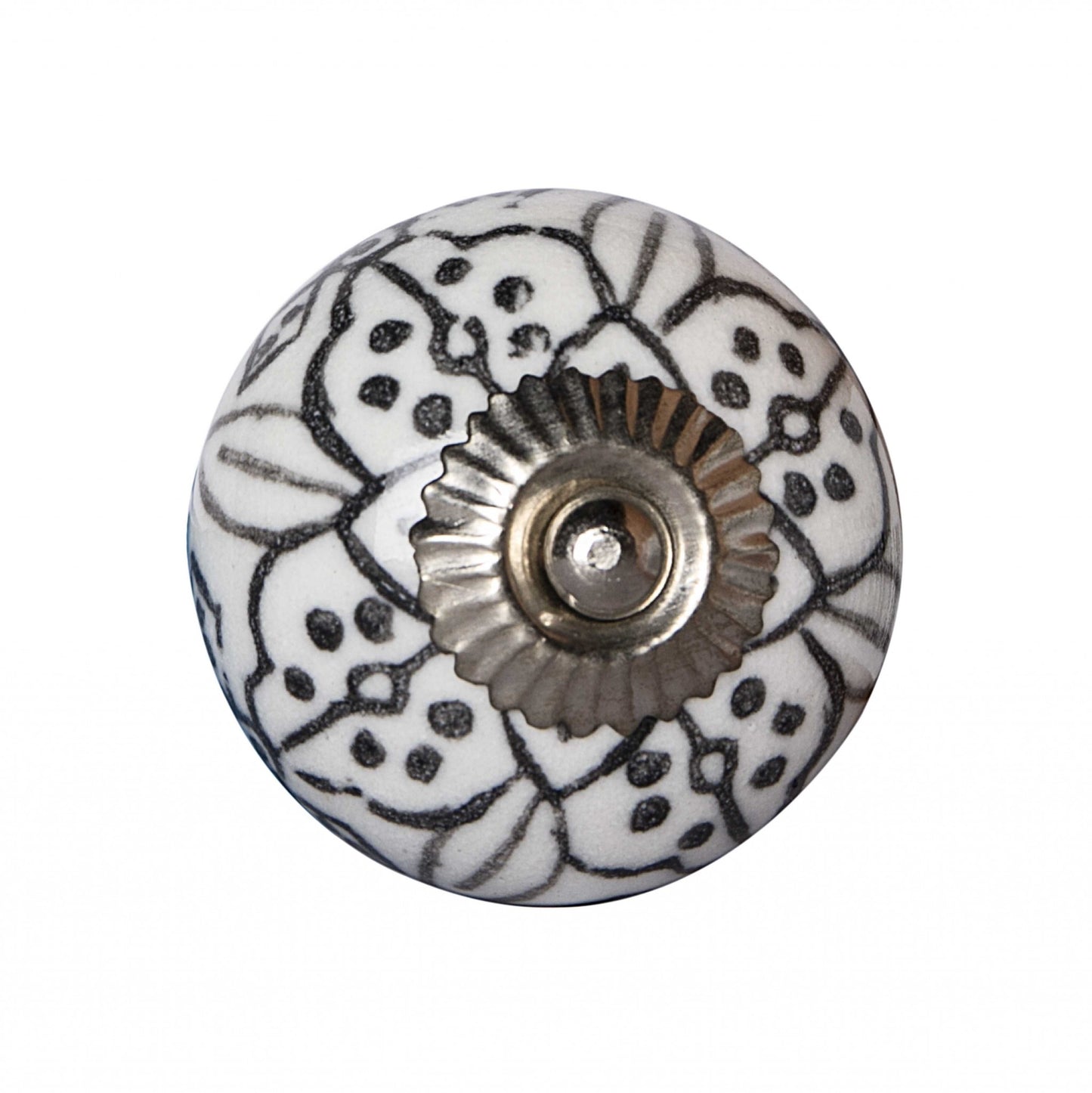 1.5" X 1.5" X 1.5" Black Gray And Silver Knobs 12 Pack-1