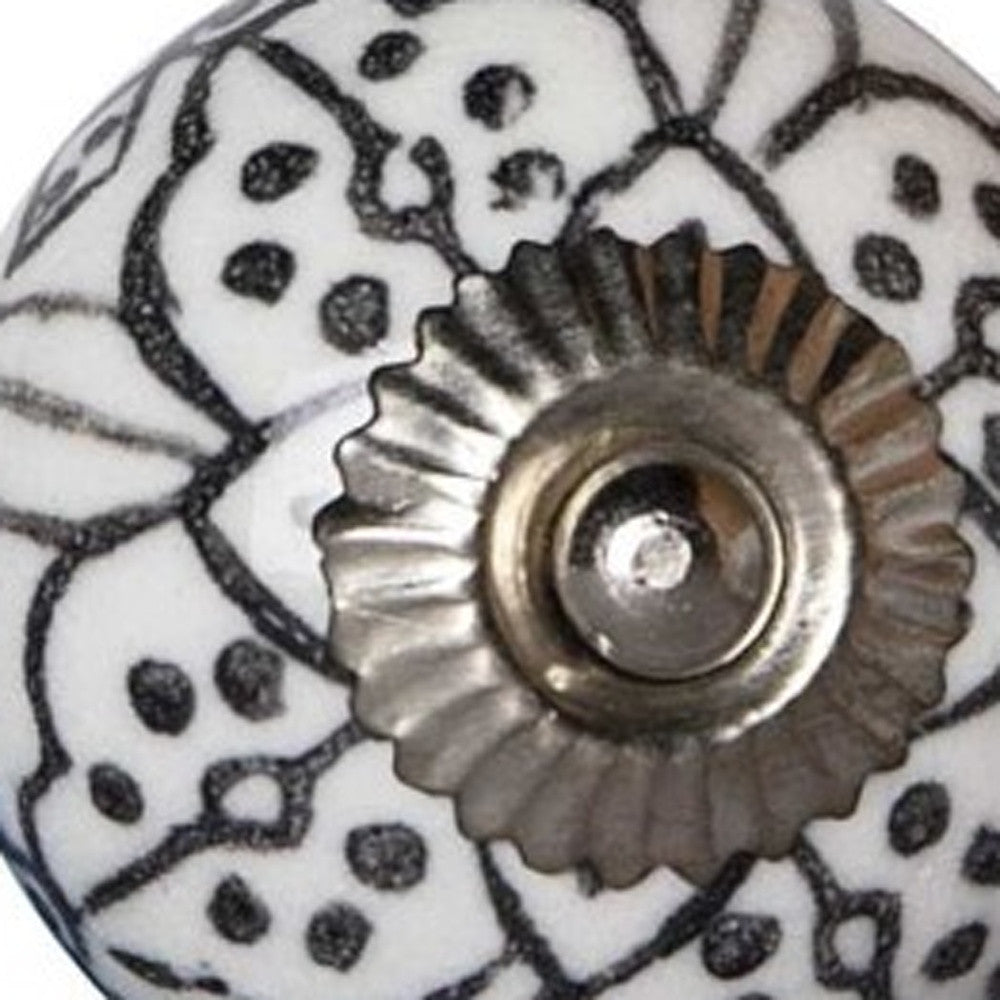 1.5" X 1.5" X 1.5" Black Gray And Silver Knobs 12 Pack-3