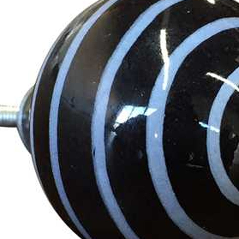 1.5" X 1.5" X 1.5" Black And Light Blue Knobs 12 Pack-3