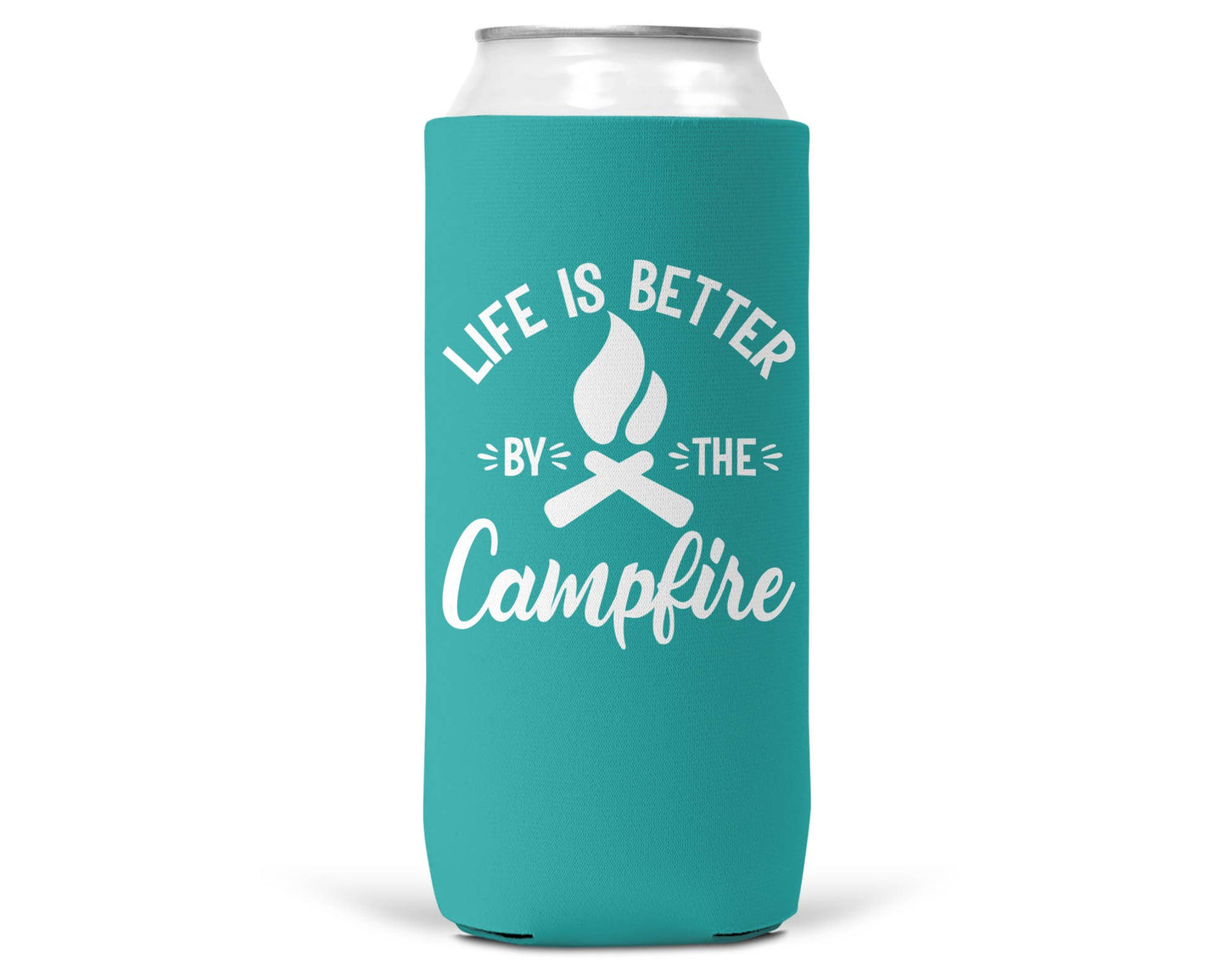 Life Is Better By The Campfire SLIM CAN Coozie/Cooler-8