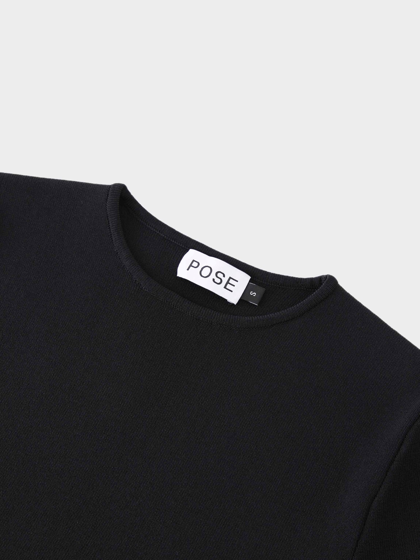 High Cuff Sweater-Black-2