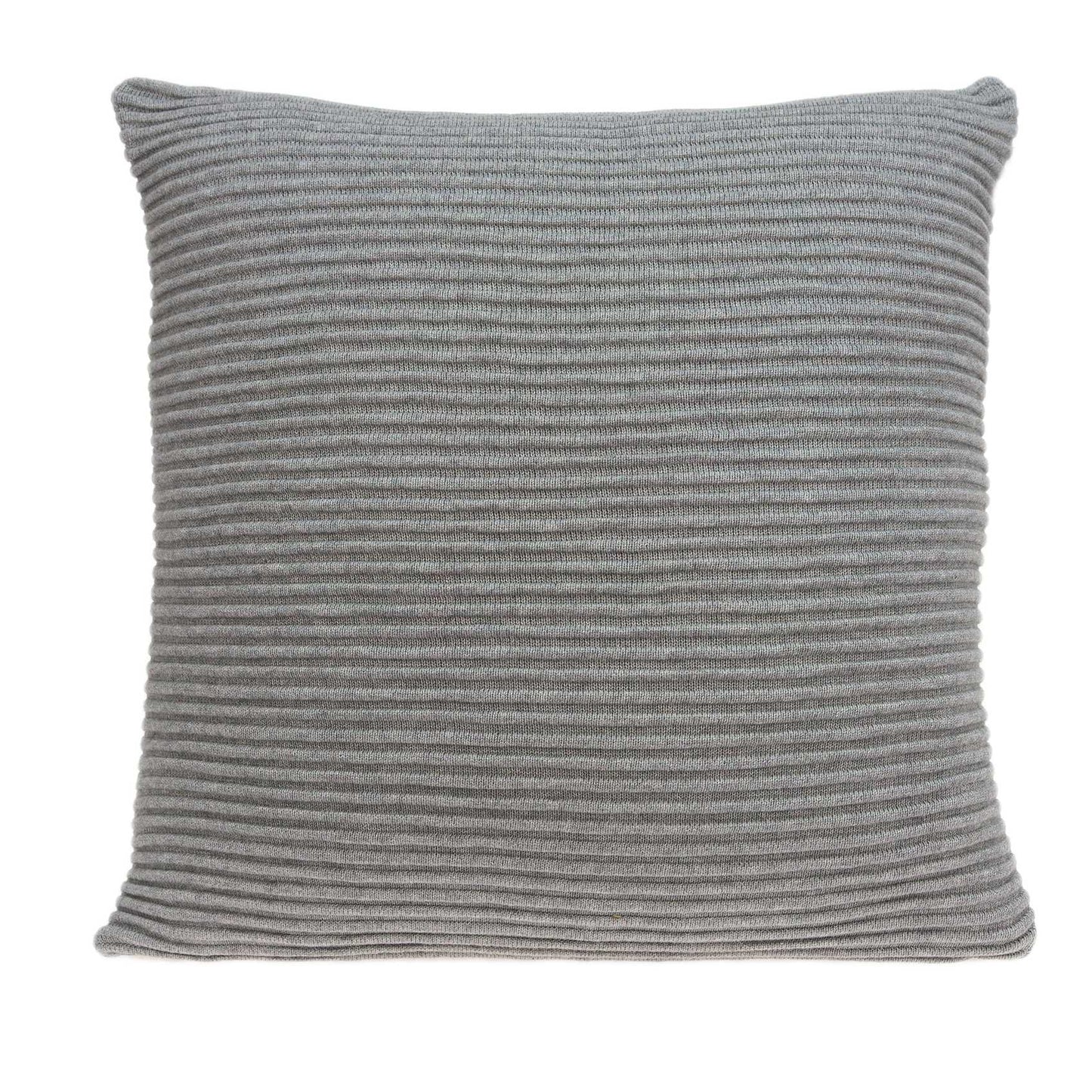 20" X 7" X 20" Elegant Transitional Gray Pillow Cover With Poly Insert-1