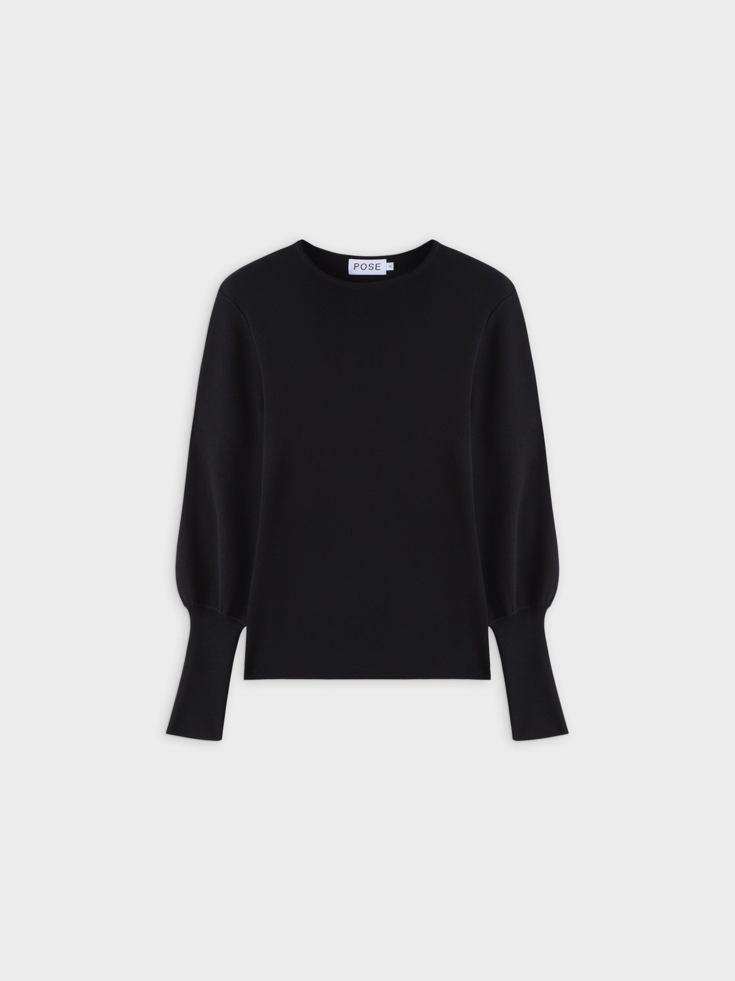 High Cuff Sweater-Black-0