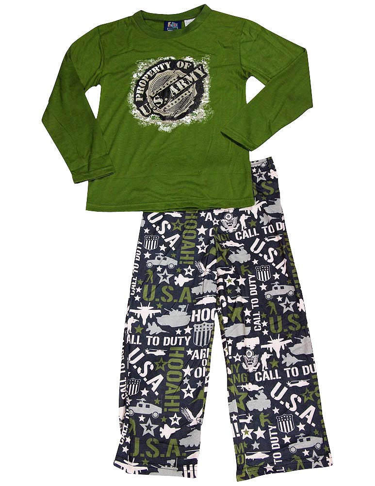 Fun Kidz - Little Boys Long Sleeve Benjamin Pajamas-9