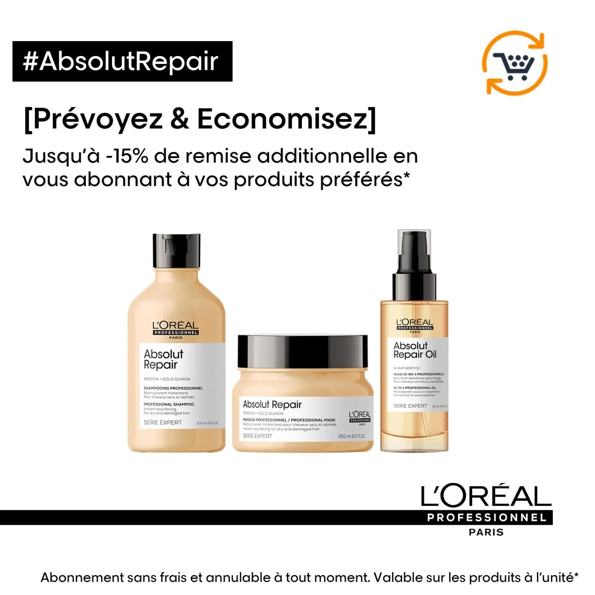 Day Cream L'Oreal Professionnel Paris ABSOLUT REPAIR 250 ml-3