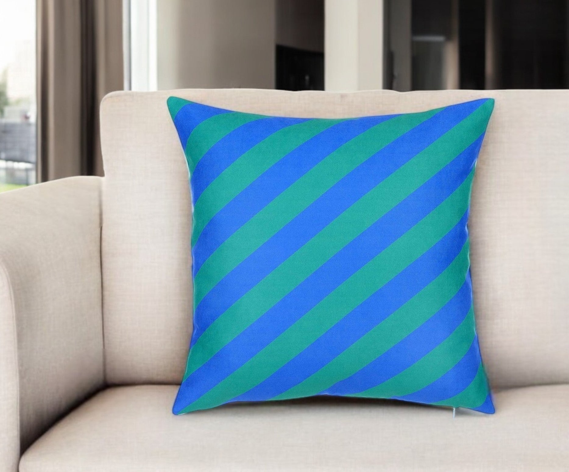 18"X18" Memphis Square Printed Decorative Throw Pillow Cover-1