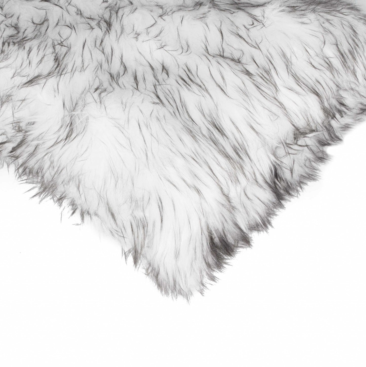 18" X 18" X 5" Gradient Gray Faux Fur  2Pack Pillow-2