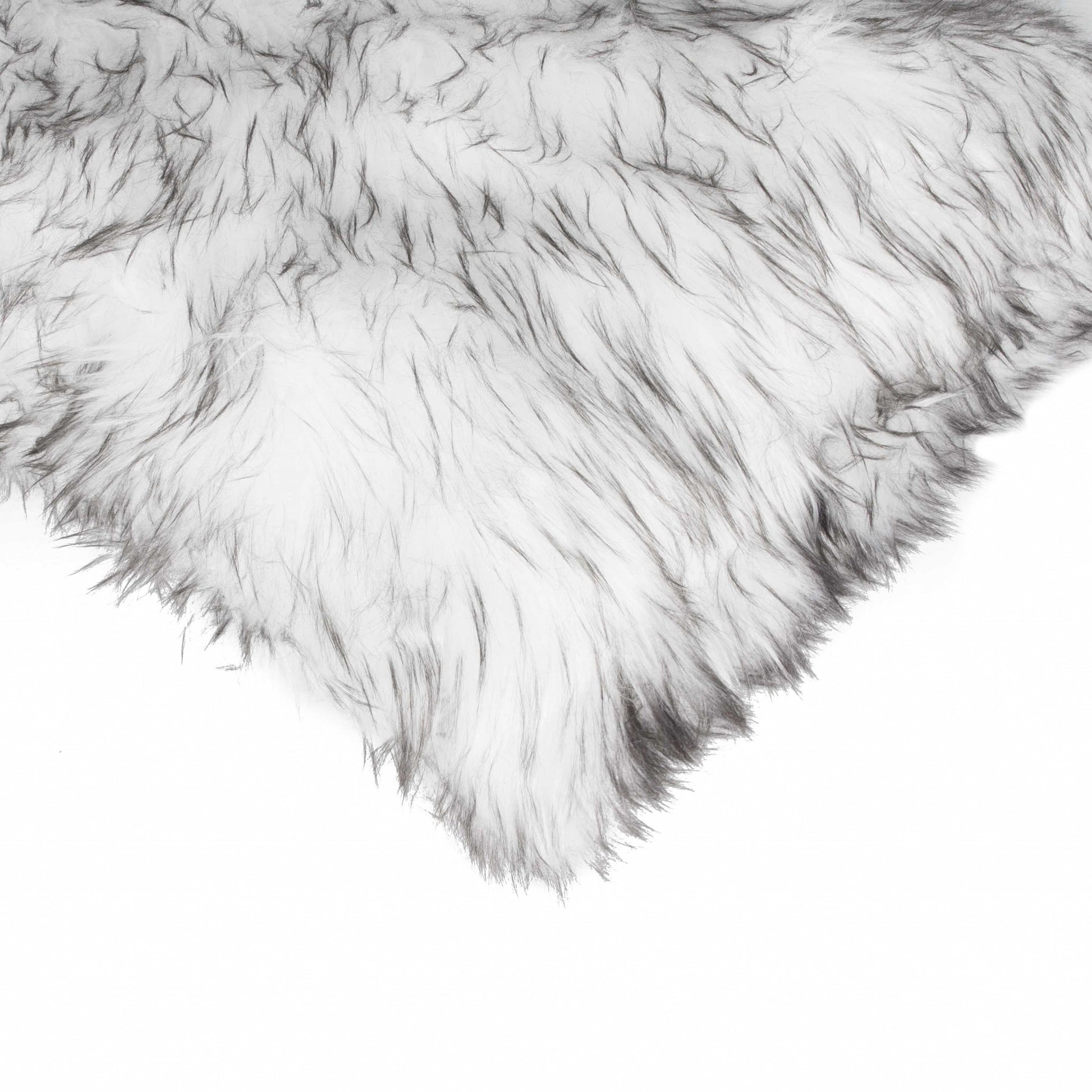 18" X 18" X 5" Gradient Gray Faux Fur  2Pack Pillow-2