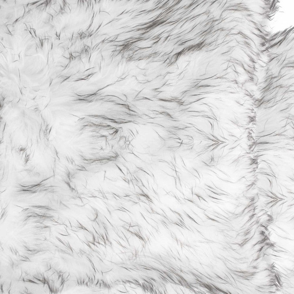 18" X 18" X 5" Gradient Gray Faux Fur  2Pack Pillow-7