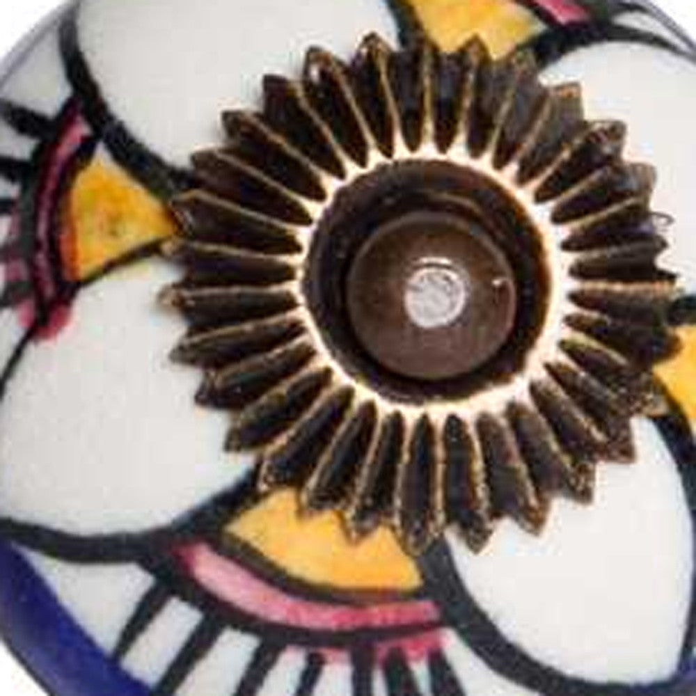 1.5" X 1.5" X 1.5" Ceramic Metal Multicolor 12 Pack Knob-3