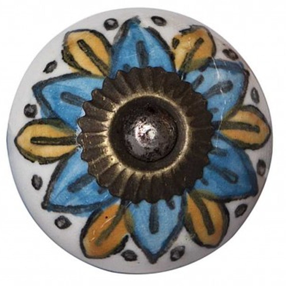 1.5" X 1.5" X 1.5" Ceramic Metal Multicolor 12 Pack Knob-3