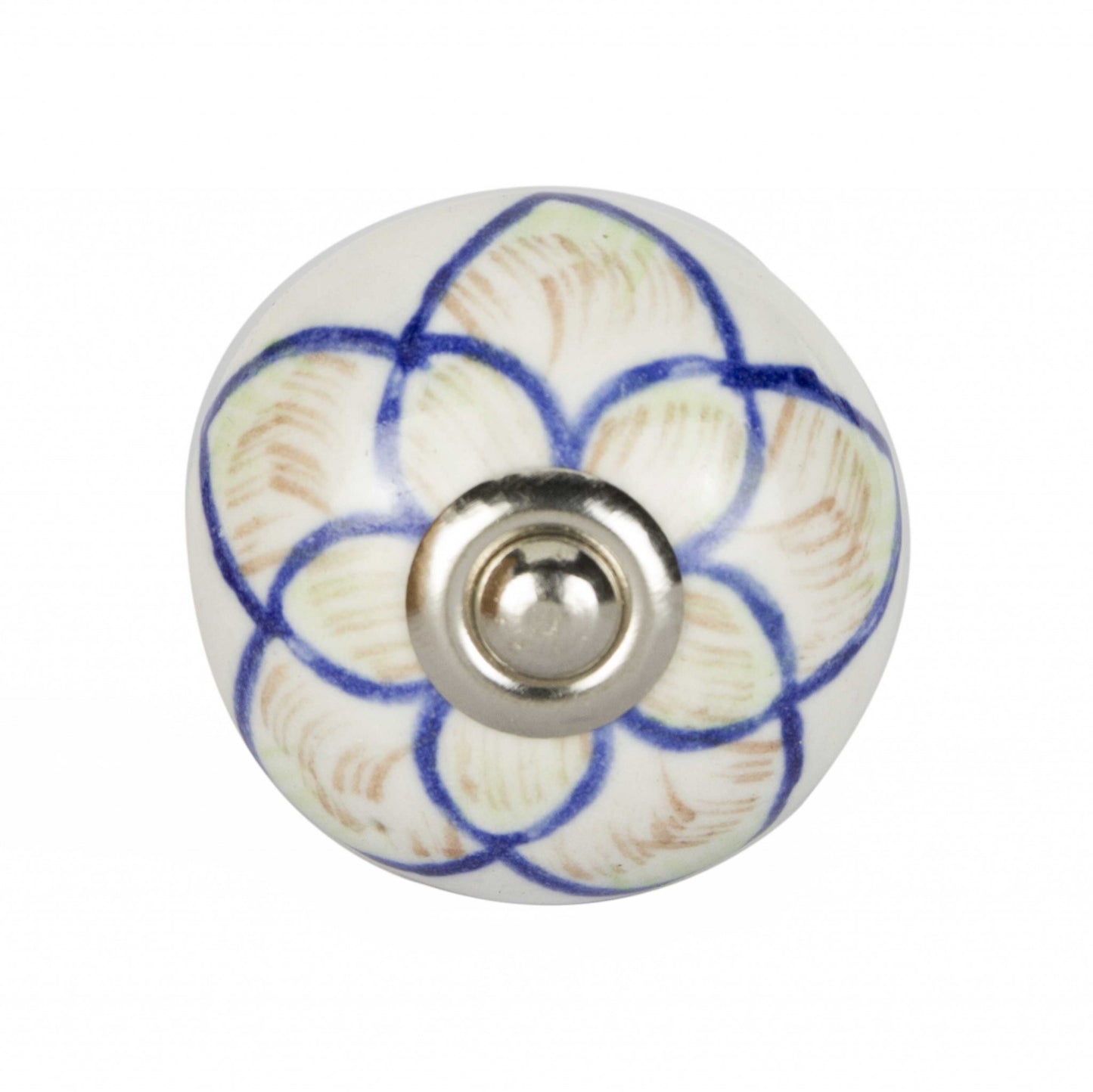 1.5" X 1.5" X 1.5" Ceramic Metal Multicolor 12 Pack Knob-0