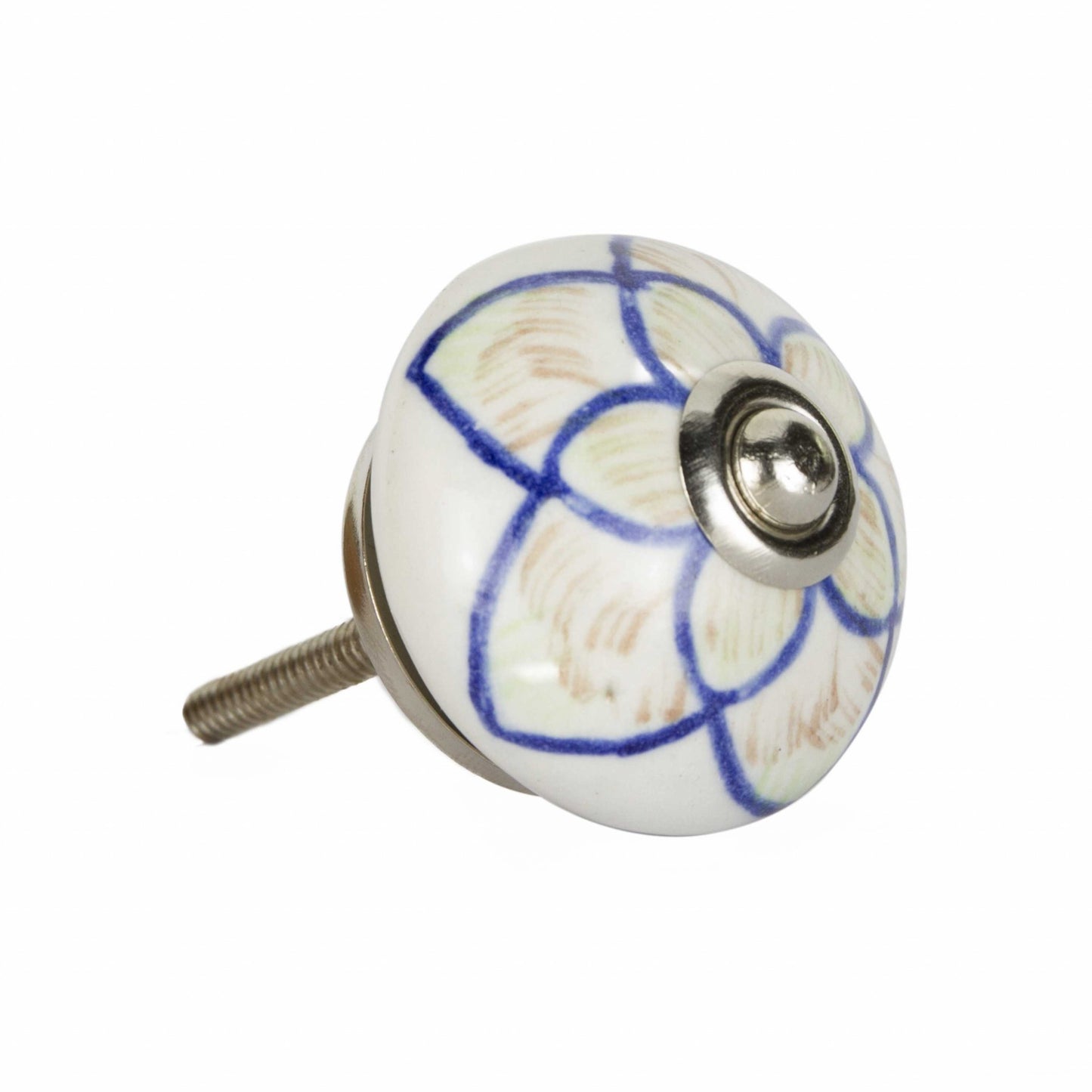 1.5" X 1.5" X 1.5" Ceramic Metal Multicolor 12 Pack Knob-1