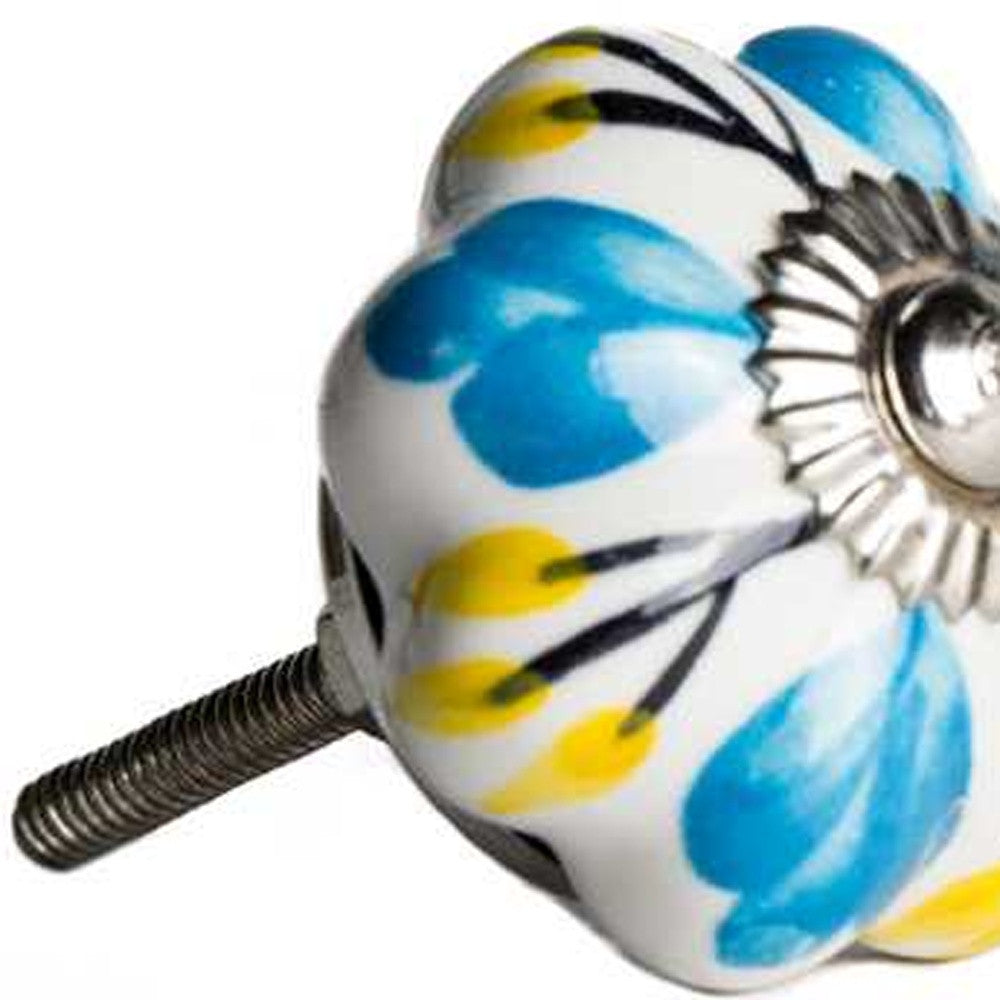 1.5" X 1.5" X 1.5" Ceramic Metal Multicolor 12 Pack Knob-4