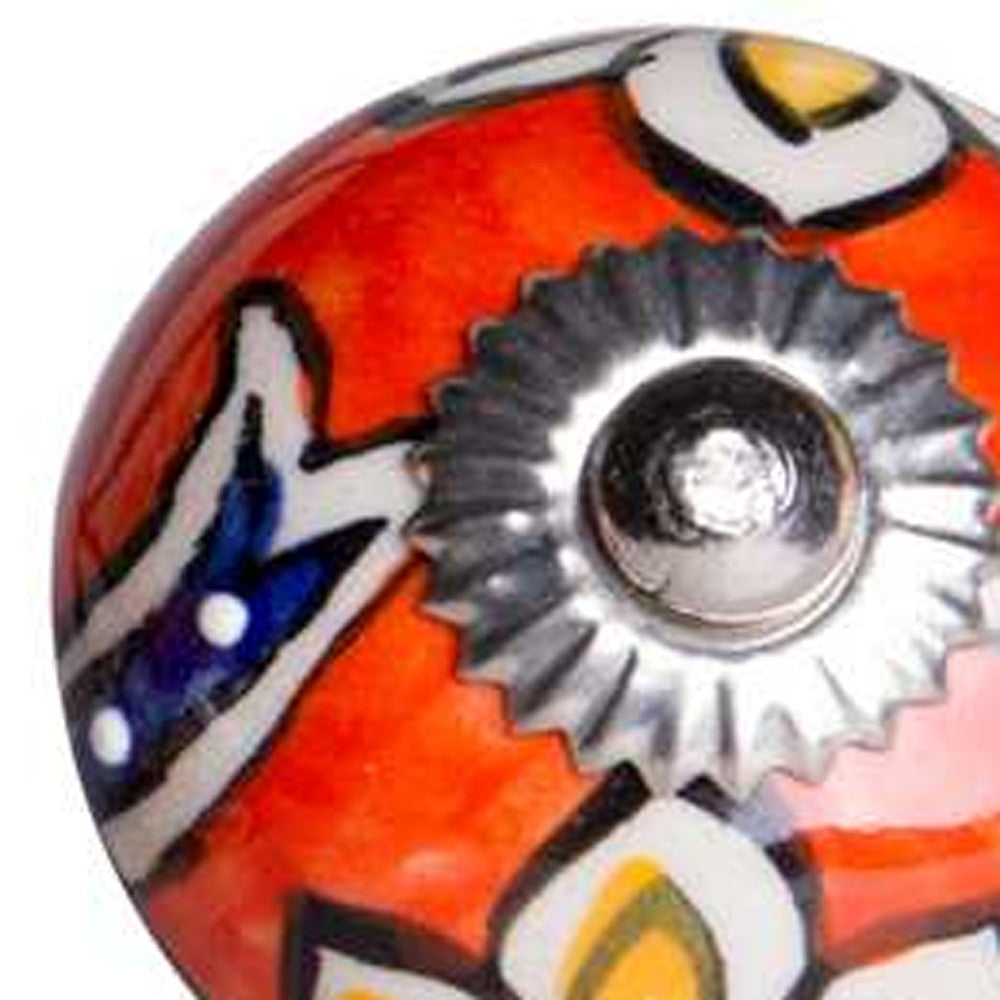 1.5" X 1.5" X 1.5" Ceramic Metal Multicolor 12 Pack Knob-3