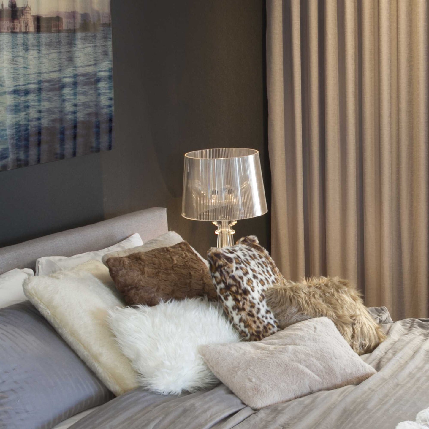 20" X 20" X 5" Acrylic Plush Polyester Polyfill Brown 2 Pack Pillow-6