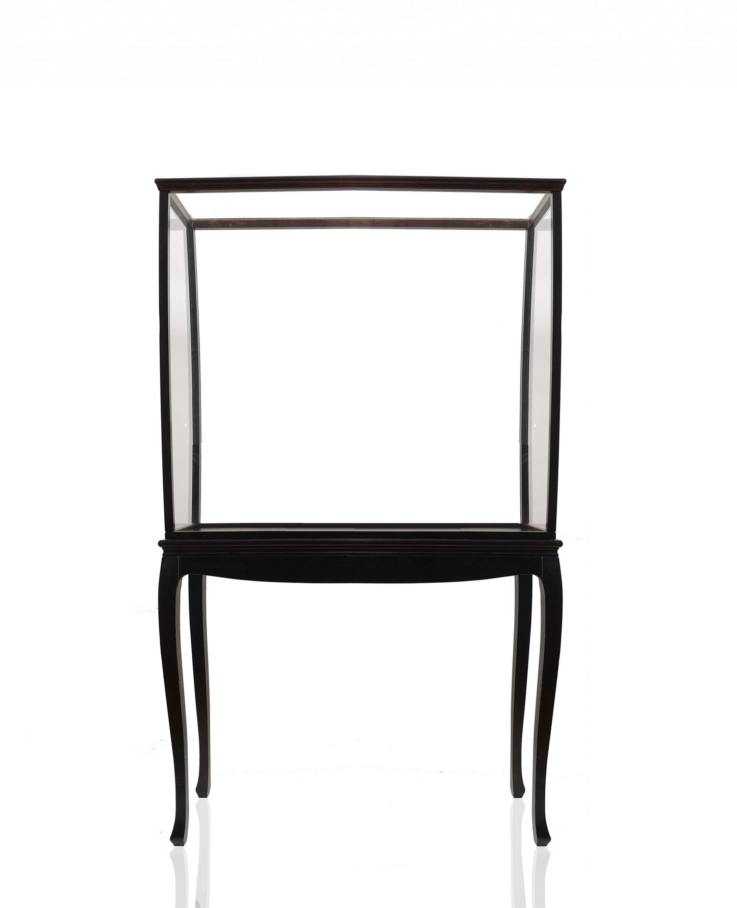 14" Black And Clear Glass Standard Display Stand-0