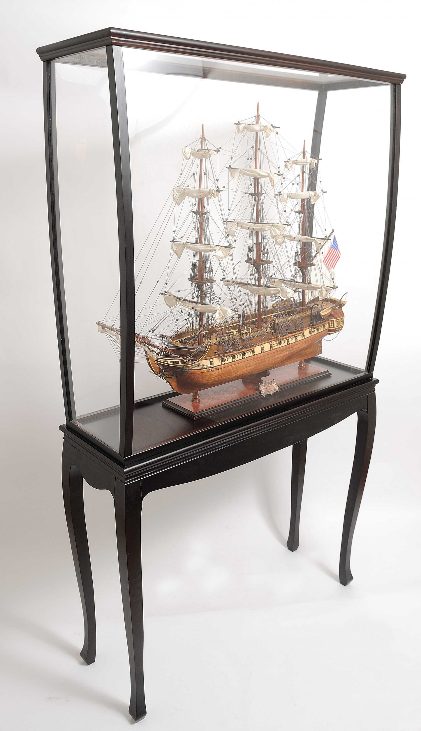 14" Black And Clear Glass Standard Display Stand-3