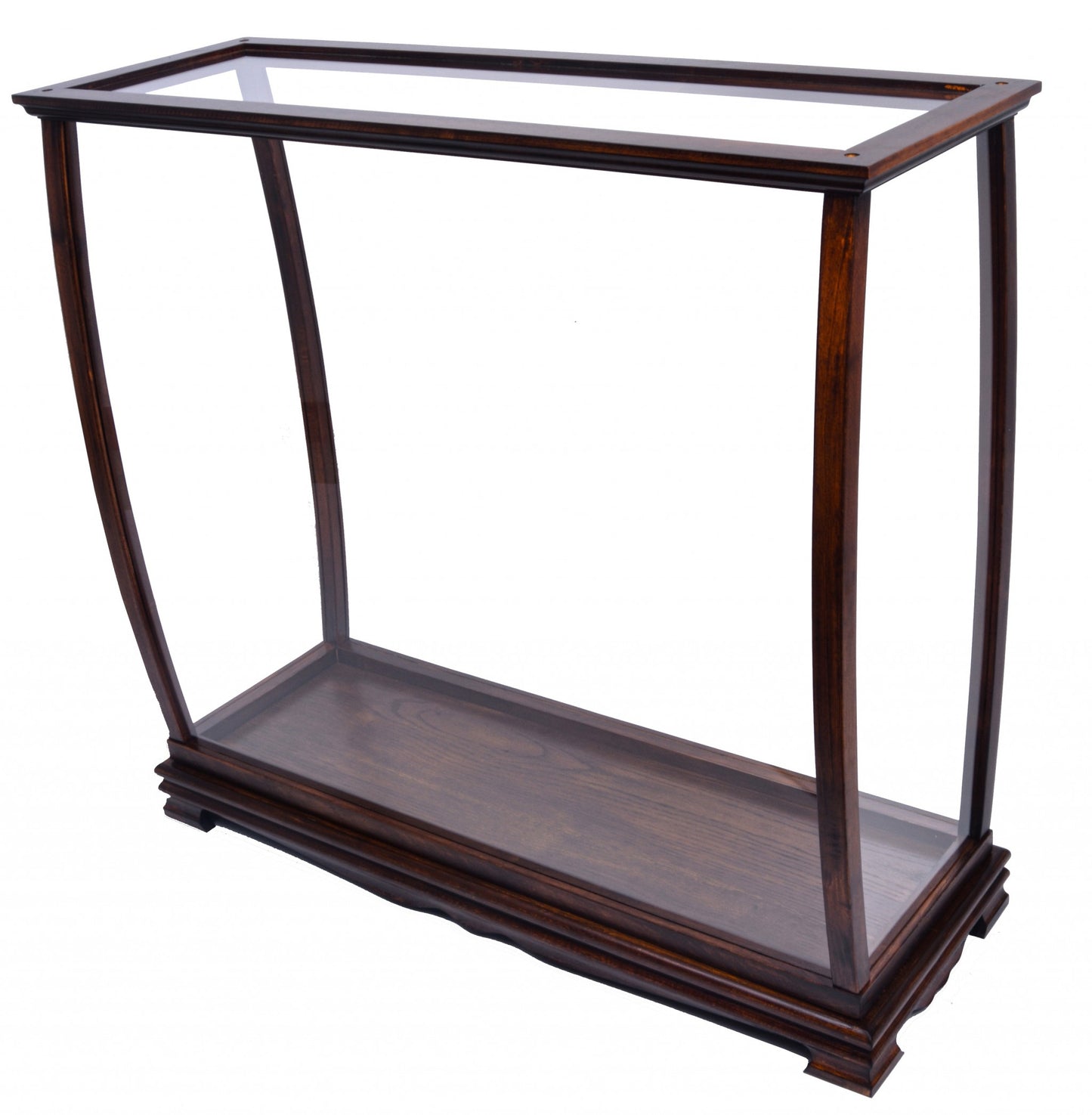 14" Silver And Clear Glass Standard Display Stand-0