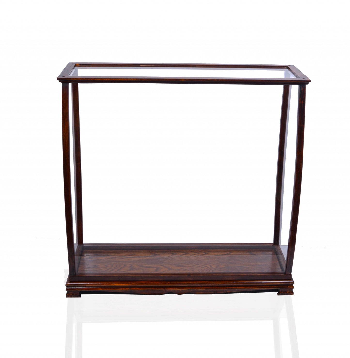 14" Silver And Clear Glass Standard Display Stand-1