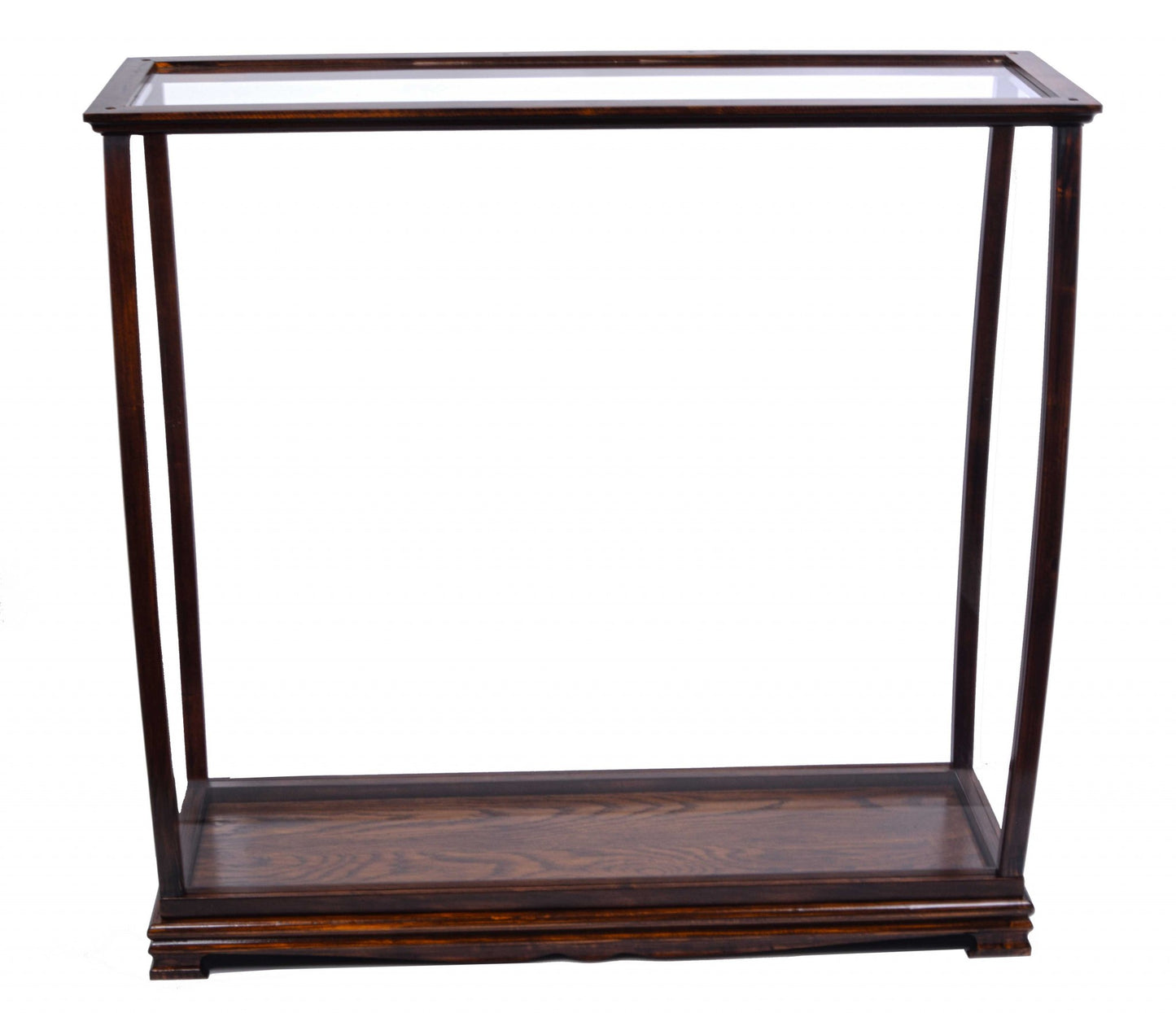 14" Silver And Clear Glass Standard Display Stand-2