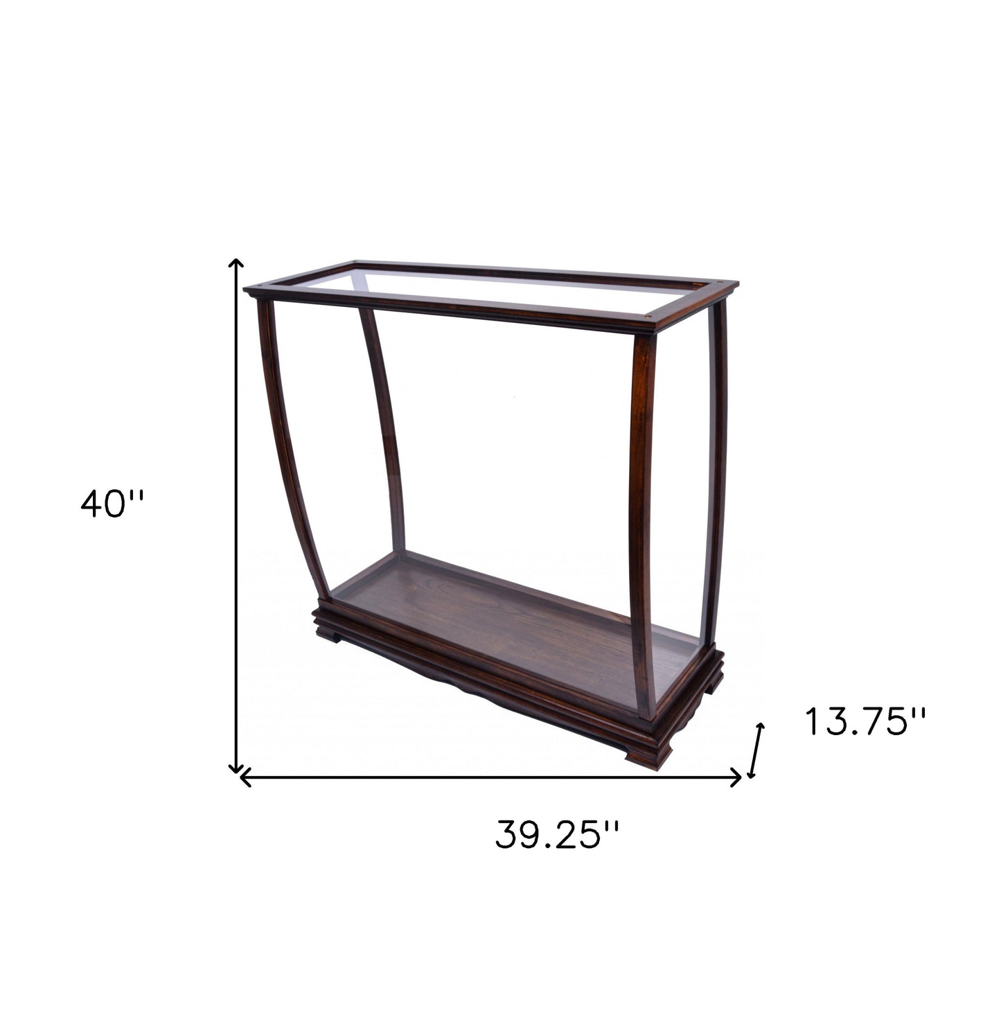 14" Silver And Clear Glass Standard Display Stand-6