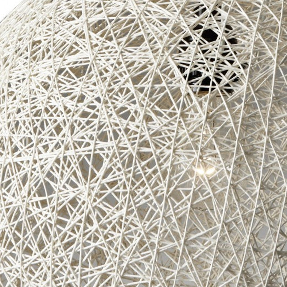 Groovy Rattan String Shade Large Pendant Light-5