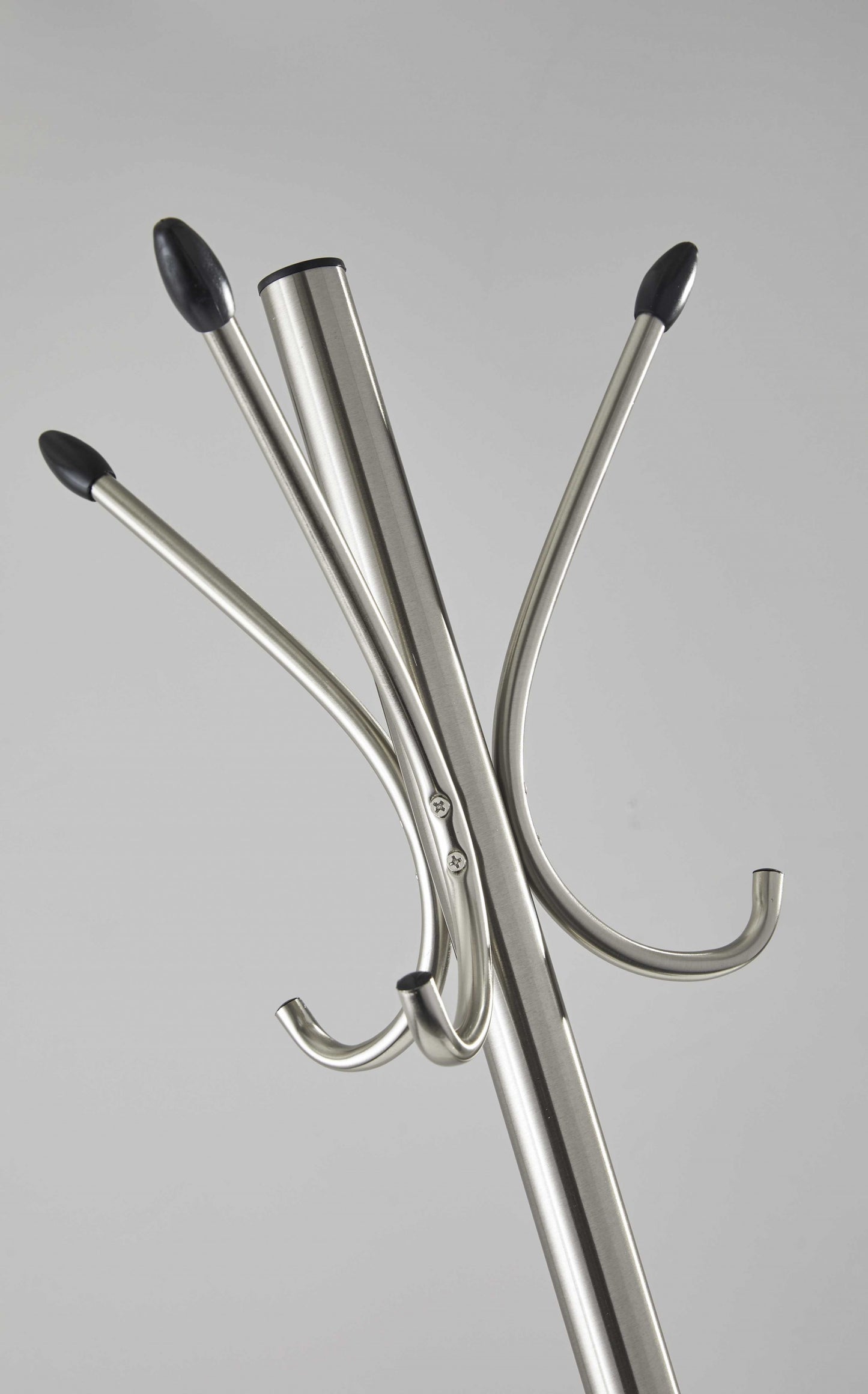 13" X 68" Brushed Steel Brushed Steel Stand Coat Rack-7
