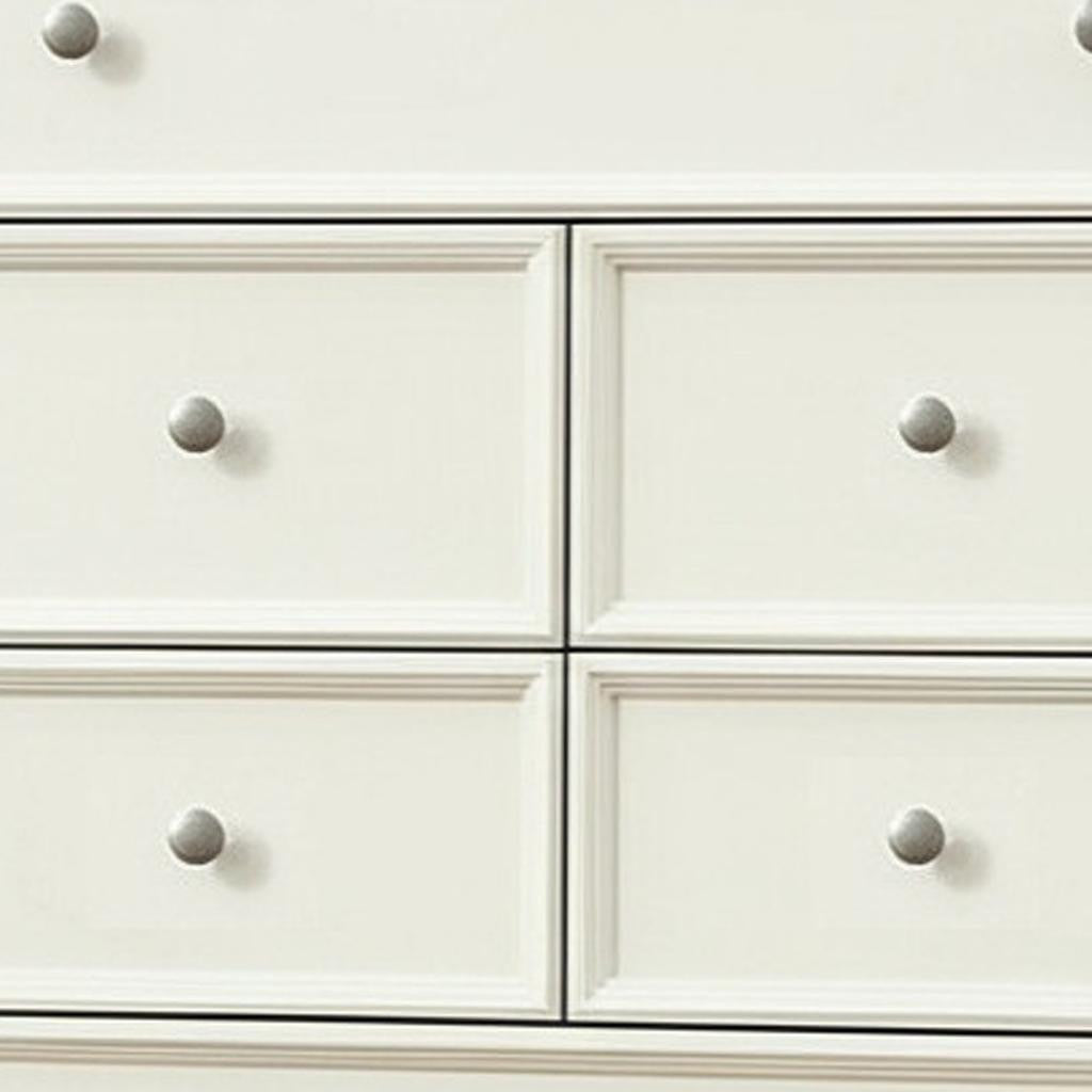 36" White Solid Wood Seven Drawer Dresser-2