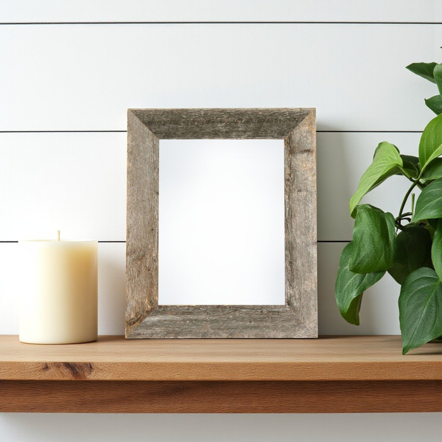 5" x 7" Gray Solid Wood Tabletop Picture Frame-0