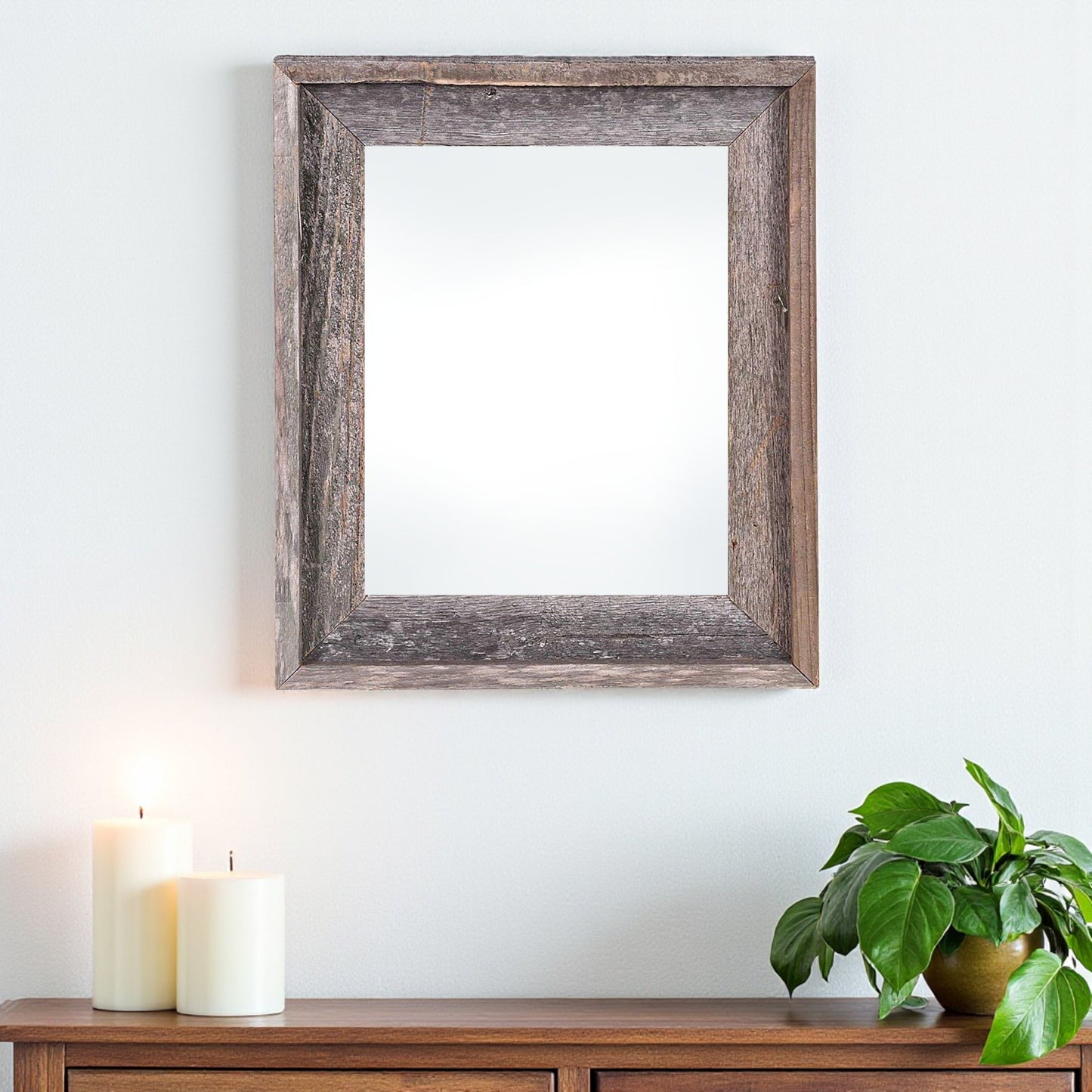 22" x 28" Gray Solid Wood Hanging Picture Frame-0