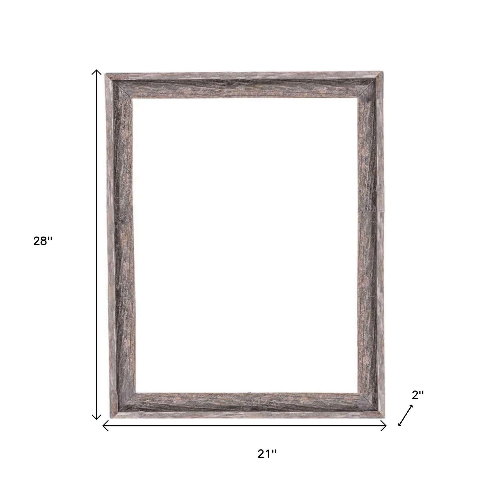 18" x 24" Gray Solid Wood Hanging Picture Frame-4