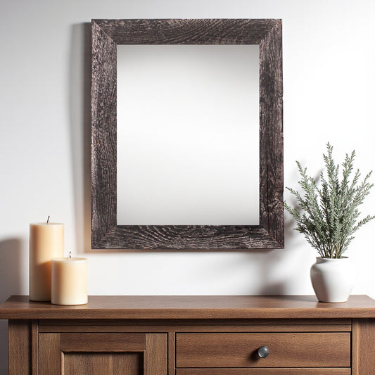 24" x 36" Black Solid Wood Hanging Picture Frame-0