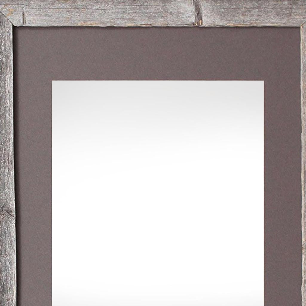 16" x 20" Gray Distressed Solid Wood Hanging Picture Frame-3