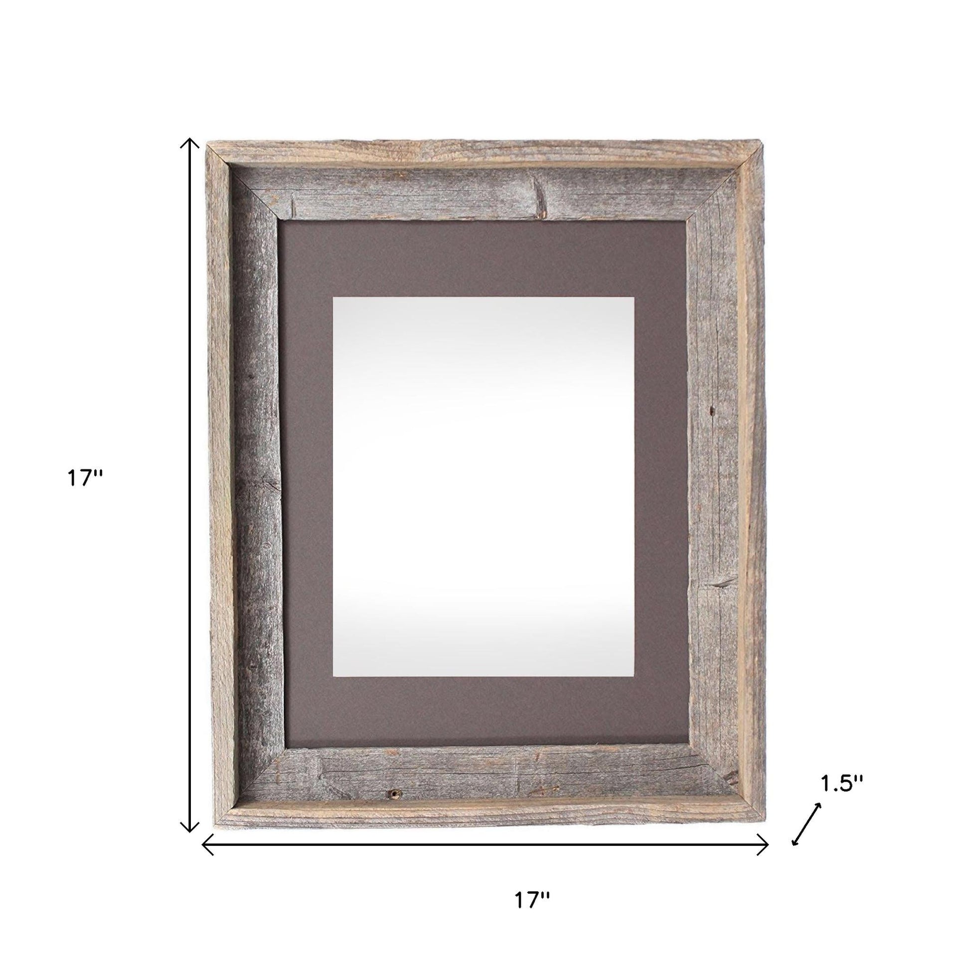 16" x 20" Gray Distressed Solid Wood Hanging Picture Frame-4