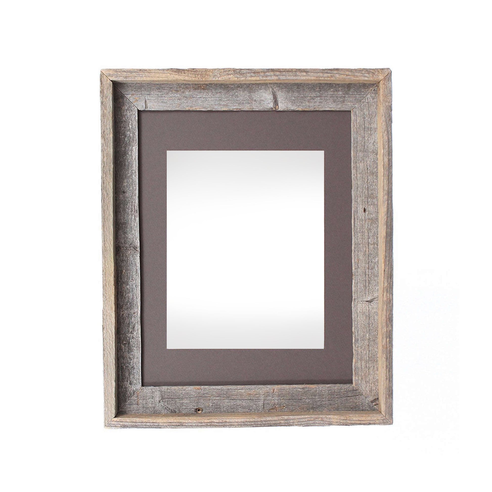 16" x 20" Gray Distressed Solid Wood Hanging Picture Frame-1