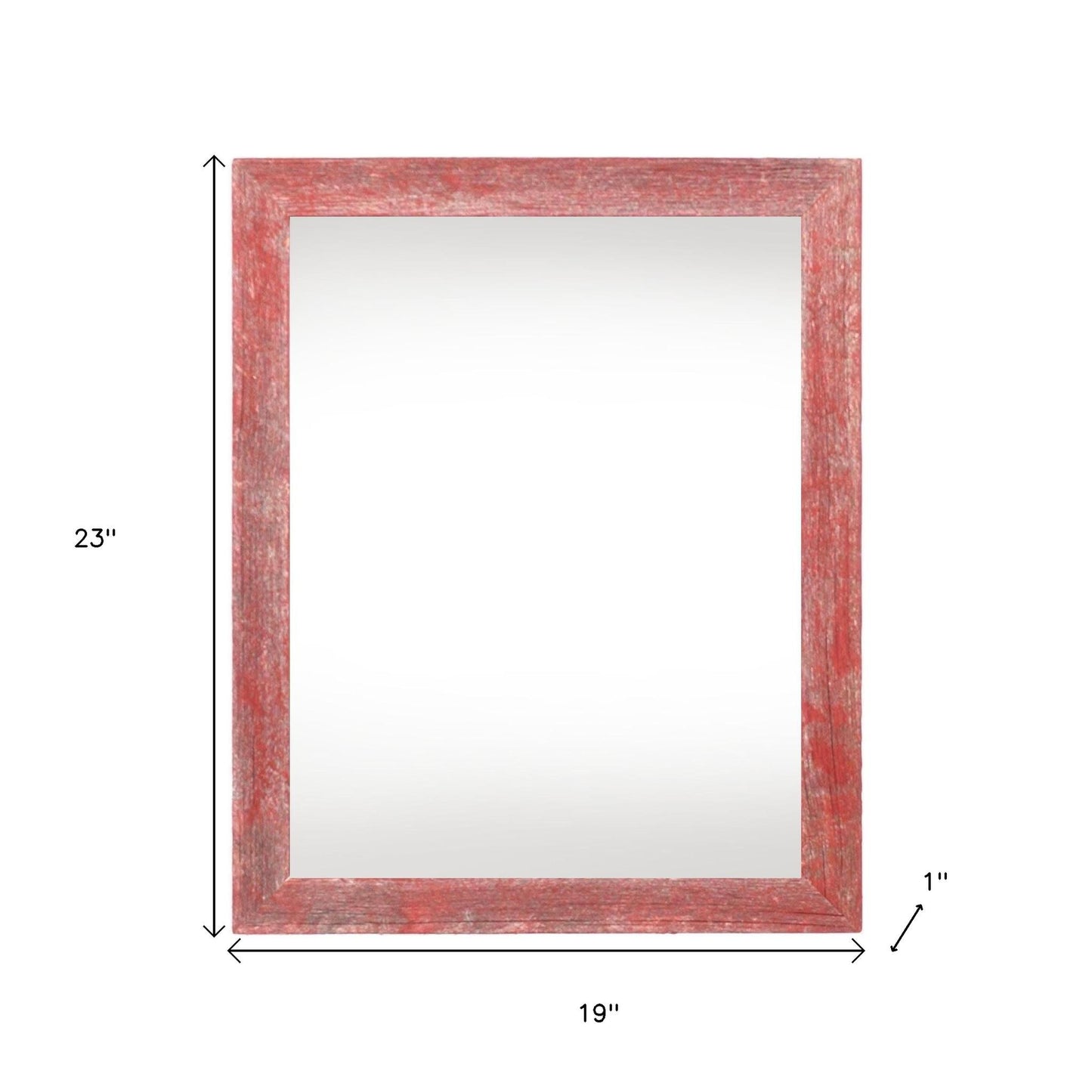 16" x 20" Red Solid Wood Hanging Picture Frame-3