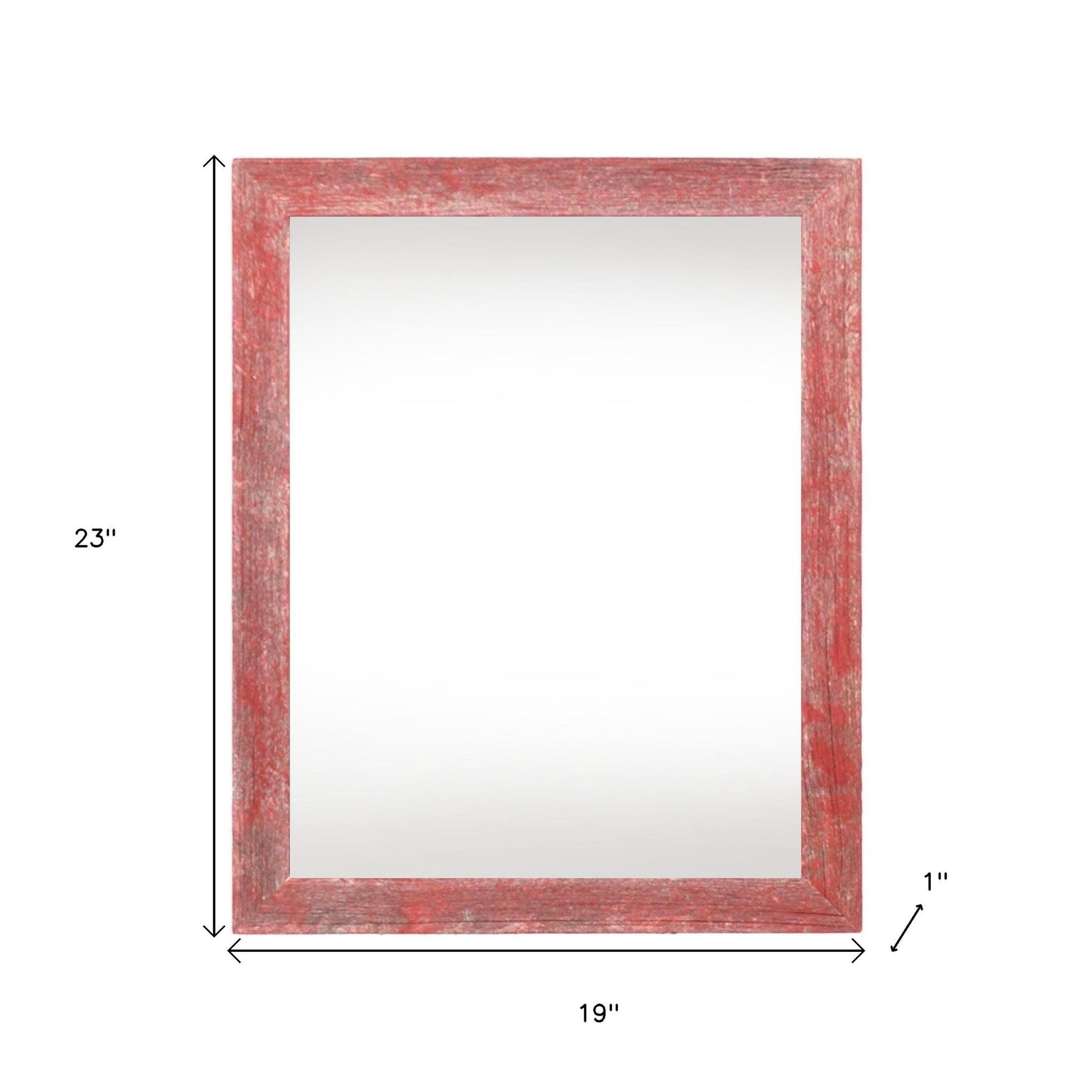 16" x 20" Red Solid Wood Hanging Picture Frame-3
