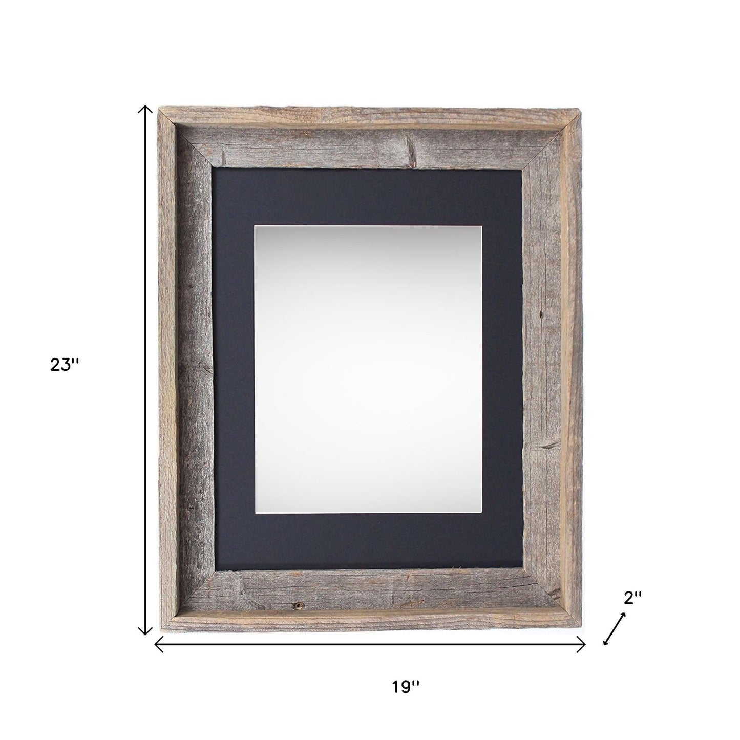 16" x 20" Black Solid Wood Hanging Picture Frame-4