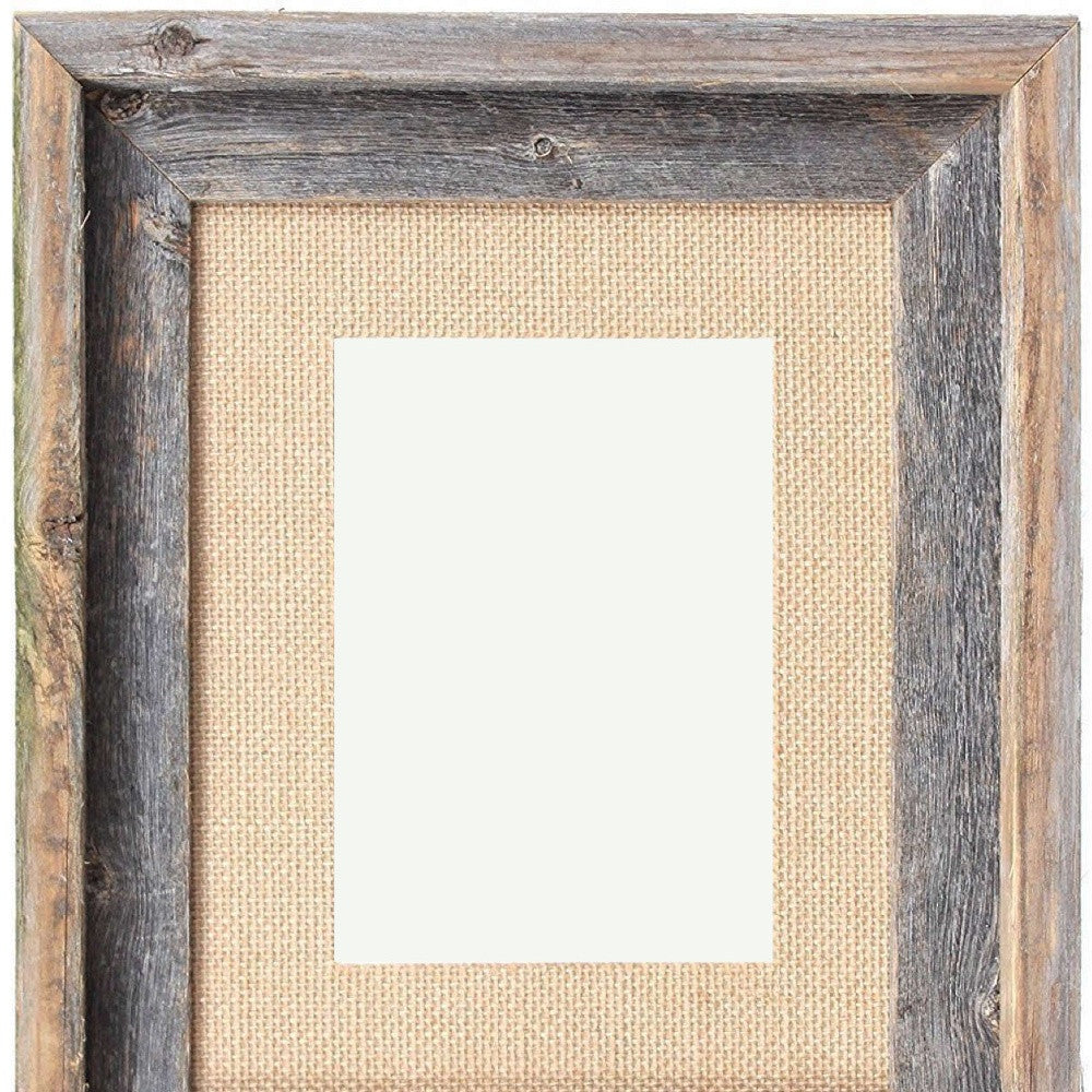 11" x 14" Brown Solid Wood Hanging Picture Frame-3