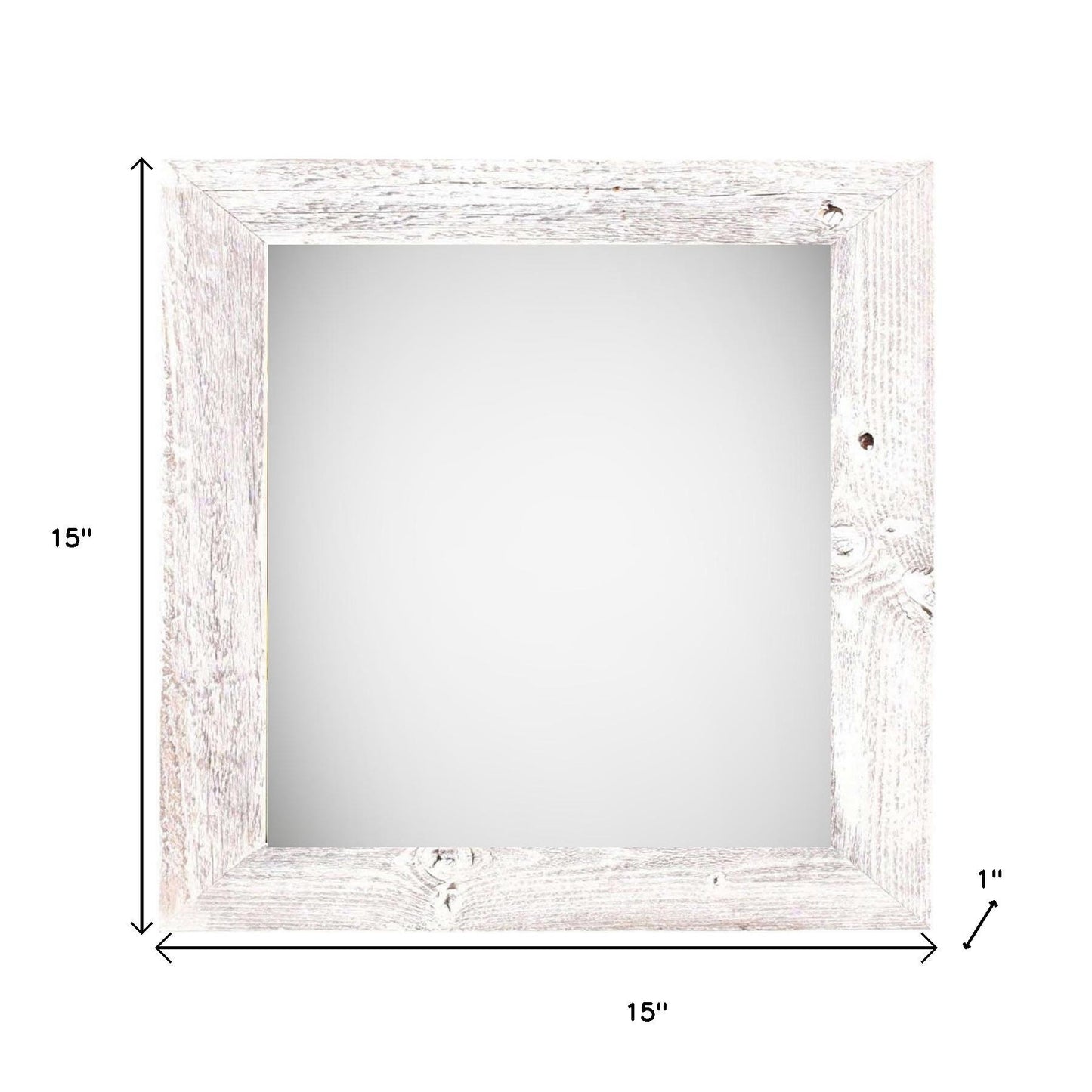 12" x 12" White Solid Wood Tabletop Picture Frame-4
