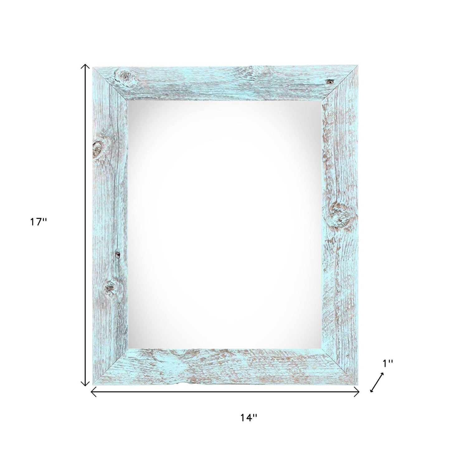 11" x 14" Blue Solid Wood Hanging Picture Frame-3