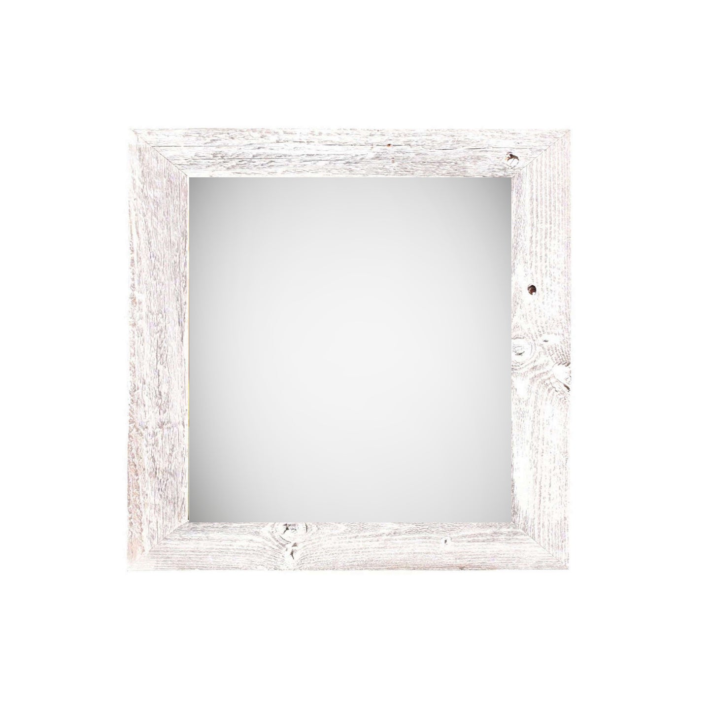 10" x 10" White Solid Wood Hanging Picture Frame-0