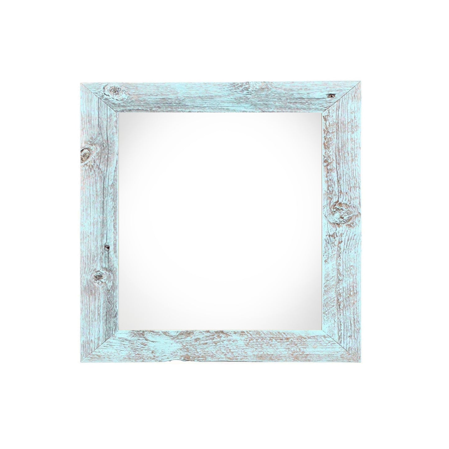 10" x 10" Blue Solid Wood Hanging Picture Frame-0