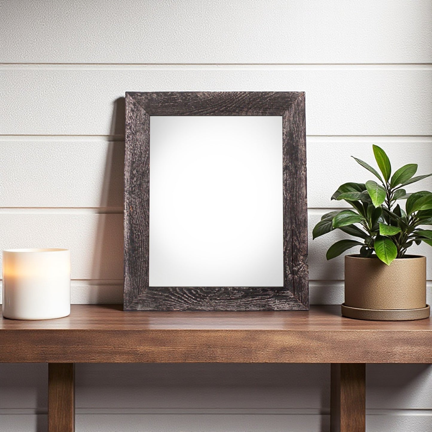 5" x 7" Black Solid Wood Tabletop Picture Frame-0