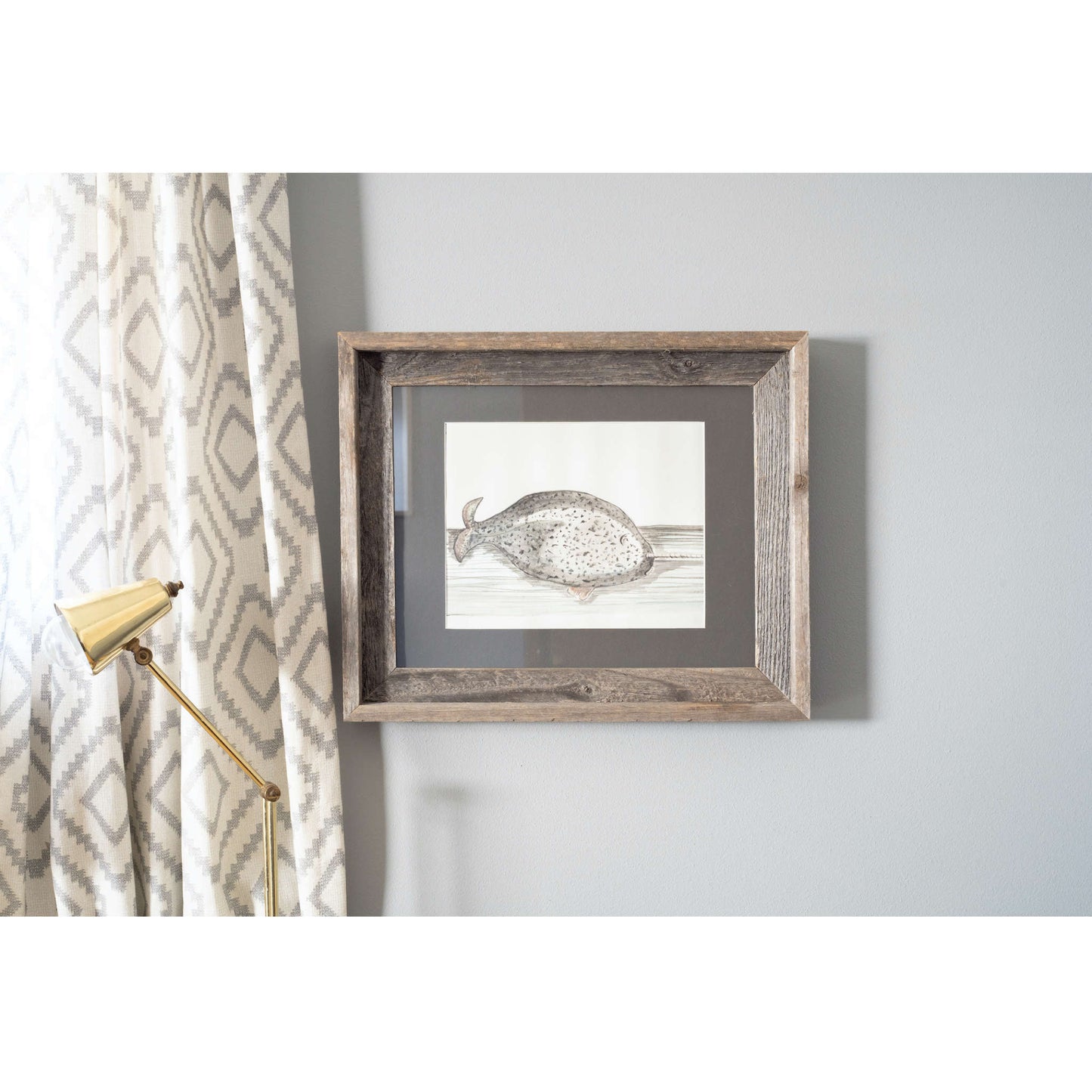 16" x 20" Gray Solid Wood Hanging Picture Frame-3