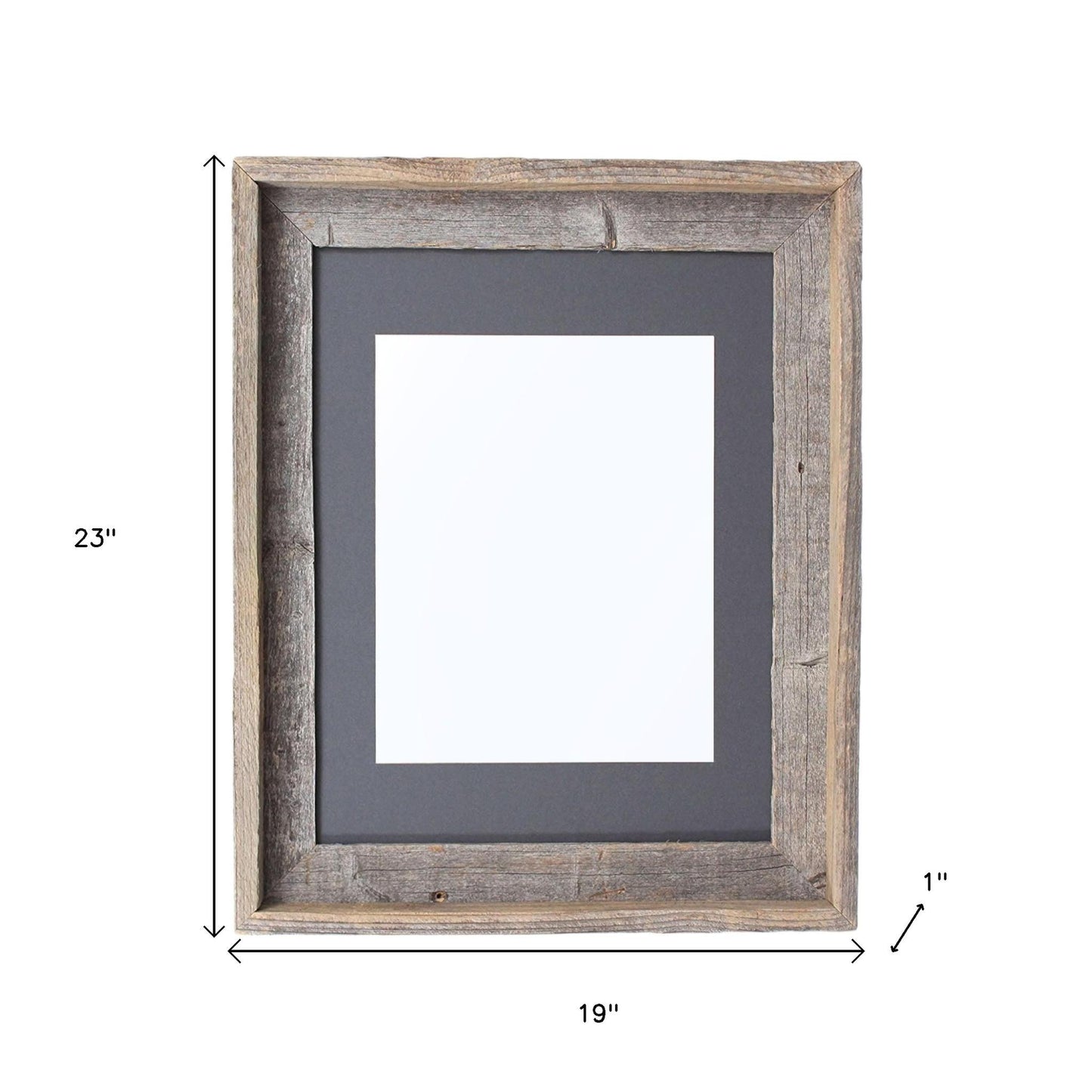 16" x 20" Gray Solid Wood Hanging Picture Frame-6