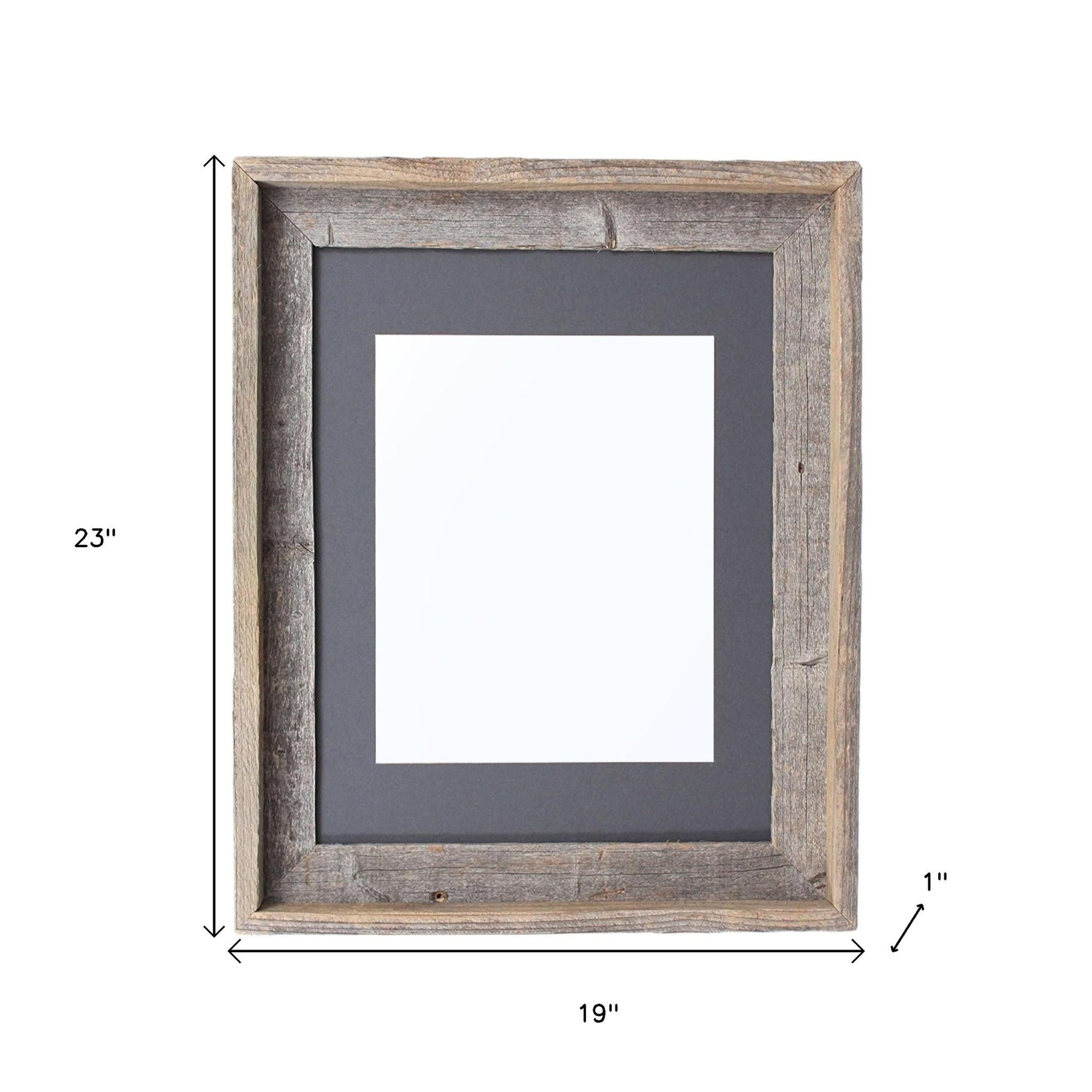 16" x 20" Gray Solid Wood Hanging Picture Frame-6